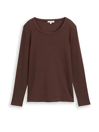 TOM TAILOR | Camiseta de manga larga | braun